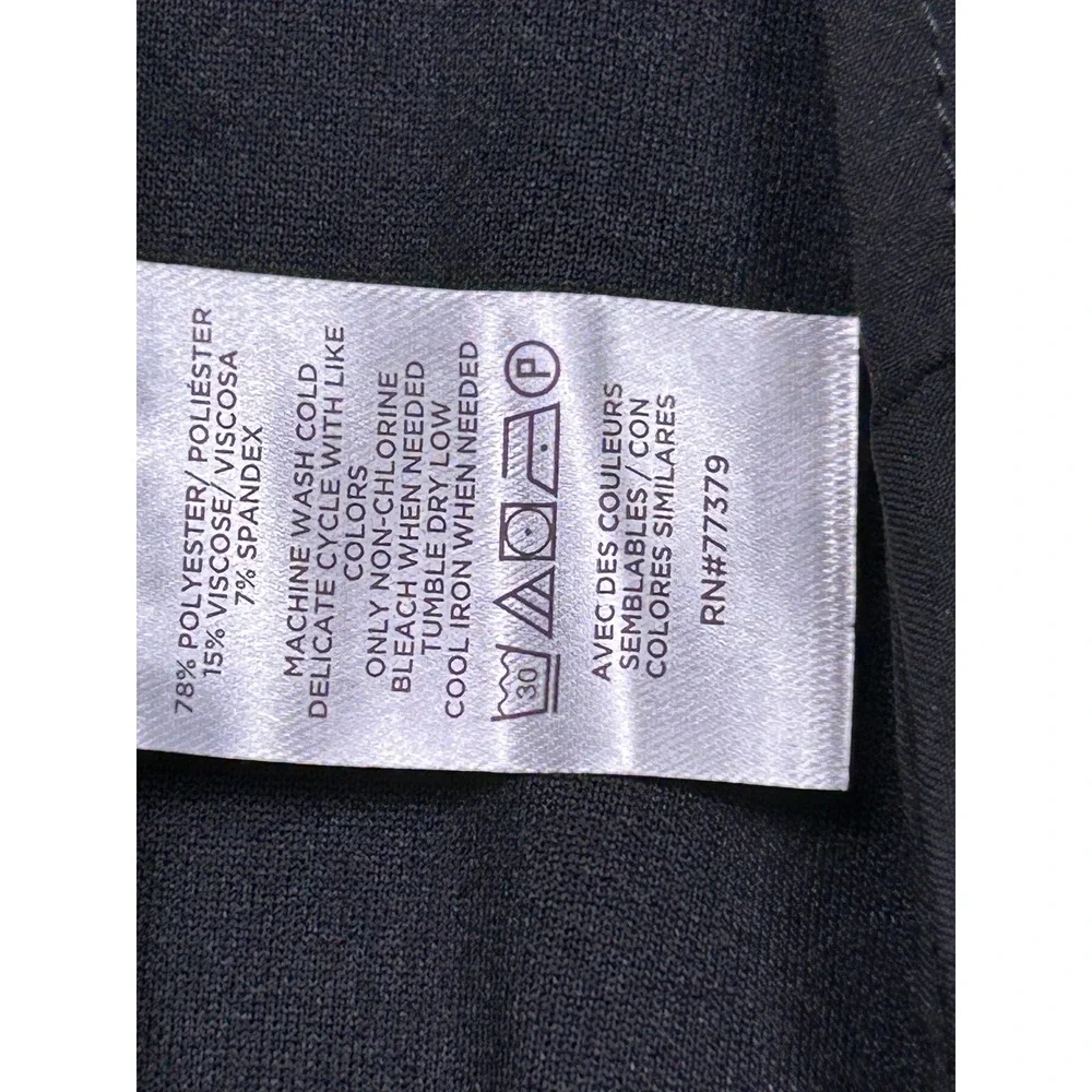 Ann Taylor Pants Double Knit Polyester Viscose Black Size 8 Womens